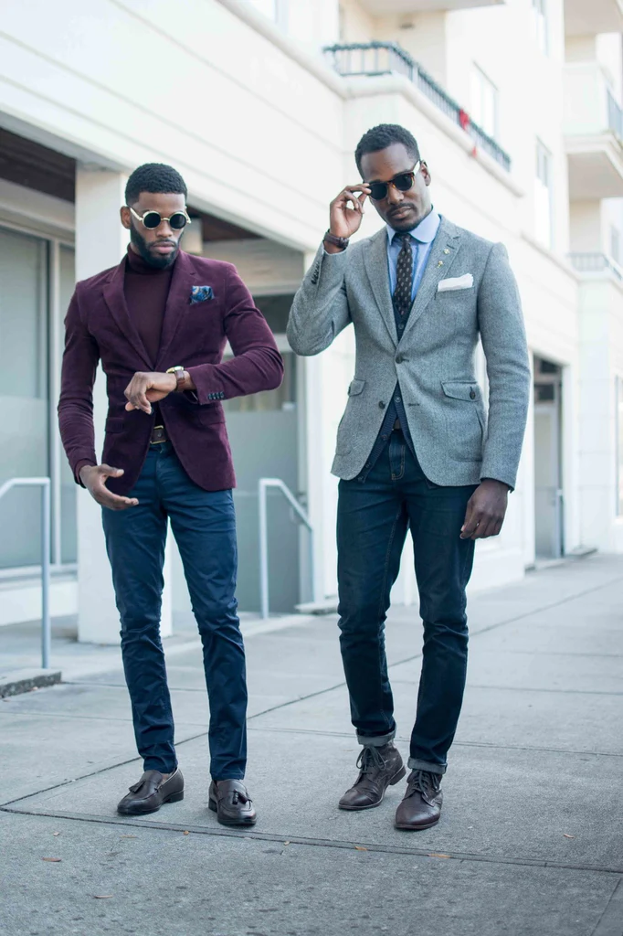 Pairing blazers with jeans